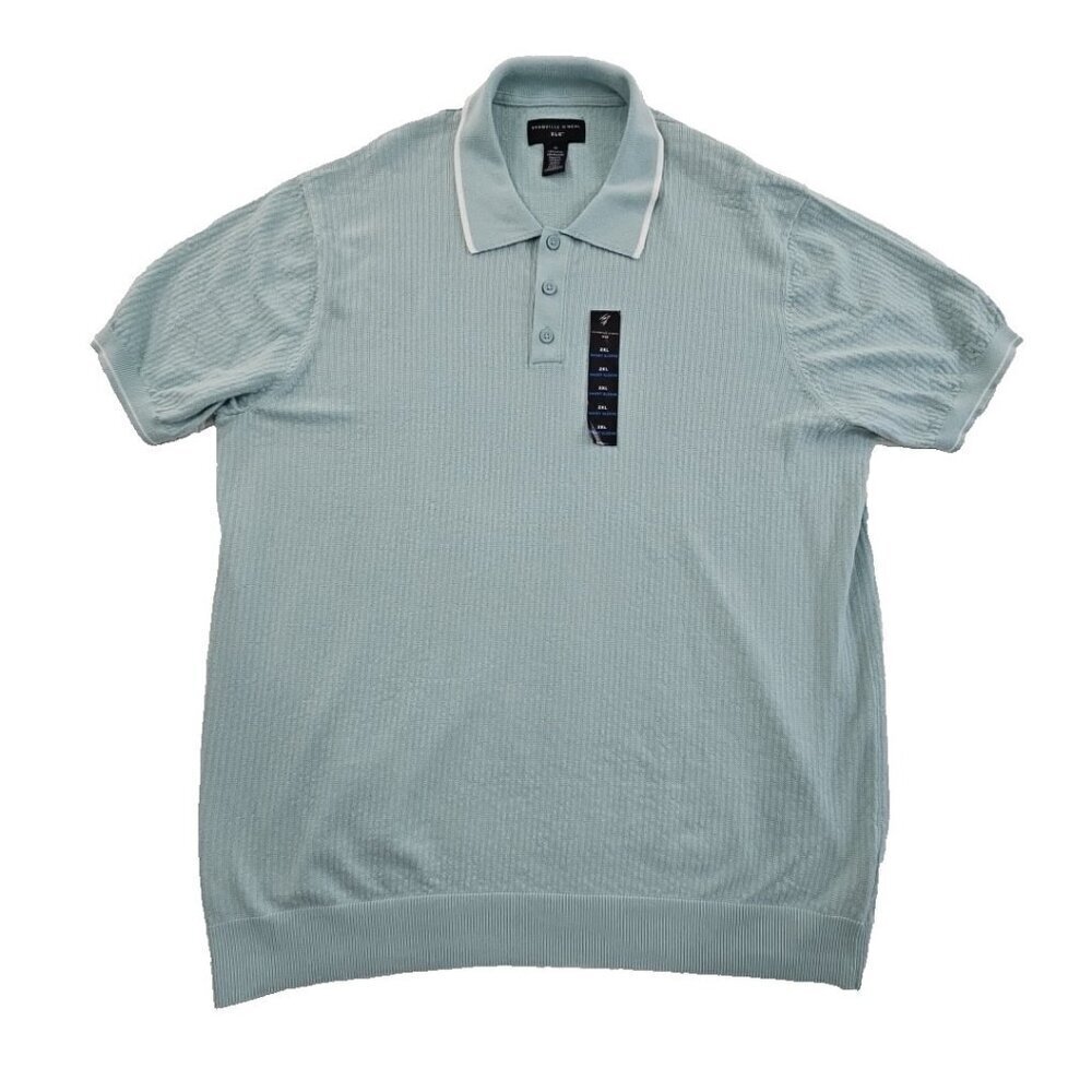 NEW Shaquille O'Neal Polo Golf Tennis Shirt Men's 2XL Stretch Short Sleeve NWT